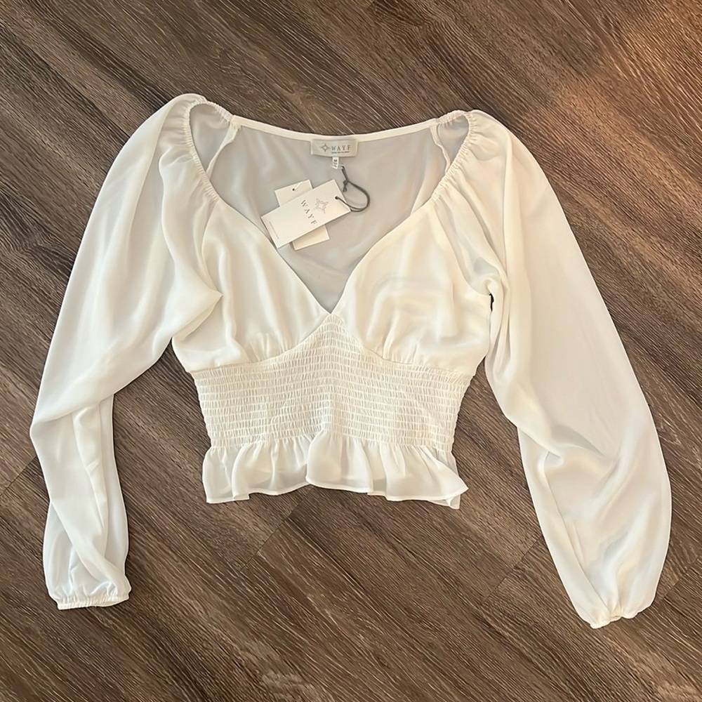 Womens white/ivory blouse size medium